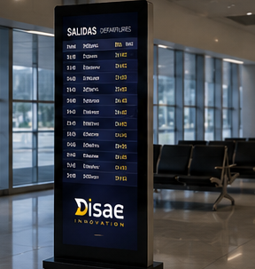 Comunicación visual en aeropuerto